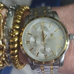 Montres Prestige Camden x Invicta 41mm Silver & Gold Men's Watch